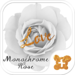 Cool wallpaper-Monochrome Rose