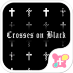 Crosses on Black Wallpaper