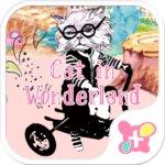 Cute Theme-Cat in Wonderland-