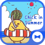 Cute Wallpaper Chick in Summer Theme