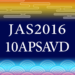 JAS/APSAVD2016 My Schedule