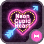 Lovely Theme Neon Cupid Heart