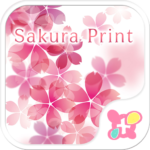 Pink Wallpaper-Sakura Print-