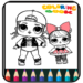 Coloring Book Dolls – Easy Drawing